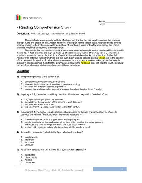 read theory answers|read theory answers grade 8.